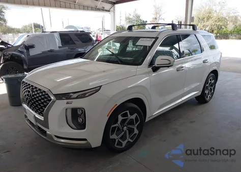 2022 Hyundai Palisade Calligraphy z USA, uszkodzony, nr VIN KM8R7DHE7NU478101